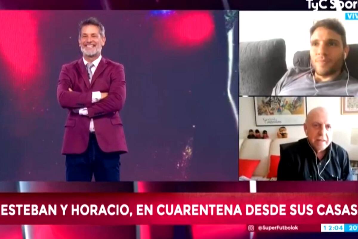 El canal TyC Sports le otorgó la cuarentena al periodista Horacio Pagani, que participó en Superfútbol a través de videollamada.