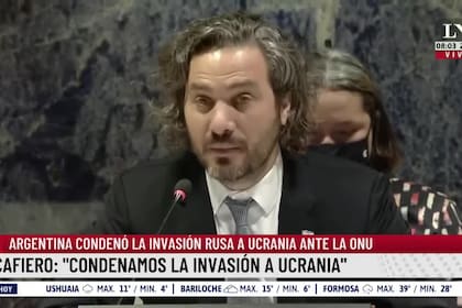 El canciller argentino, Santiago Cafiero, se refirió a la guerra entre Rusia y Ucrania en la 49° sesión del Consejo de los Derechos Humanos de la ONU, en Ginebra, en Suiza