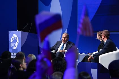 El canciller de Rusia, Sergey Lavrov, habló en el foro del que participó una delegación argentina