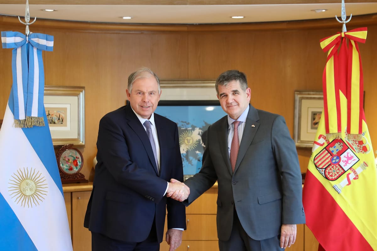 El canciller Gerardo Werthein recibió el lunes al nuevo embajador de España en la Argentina, Joaquín de Arístegui Laborde