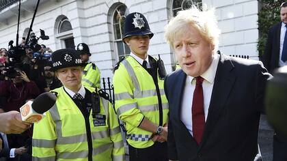 El canciller inglés, Boris Johnson