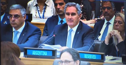 El canciller Pablo Quirno en la reunion del Comité de Descolonización de la ONU