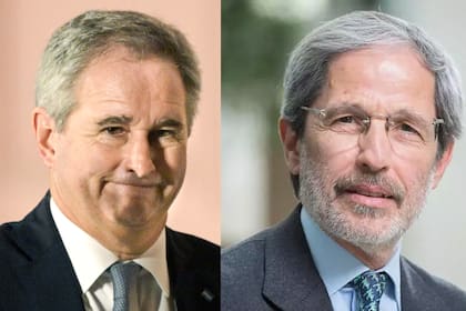 El canciller Pablo Quirno y el exembajador ante el FMI Héctor Torres