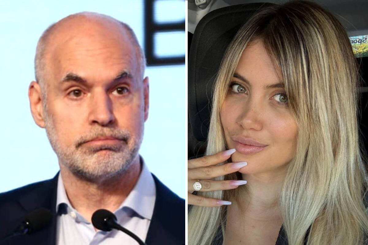 El candidato a legislador porteño por Volvamos Buenos Aires, Horacio Rodríguez Larreta, junto a la figura mediática Wanda Nara