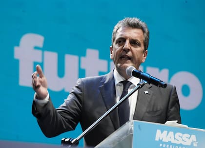 El candidato a presidente de Unión por la Patria (UP), Sergio Massa