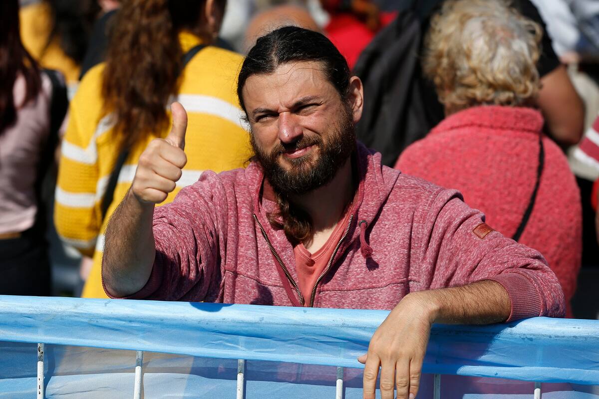El candidato a presidente por el Frente de Todos, Alberto Fernandez, anuncia plan contra el hambre, denominado "Argentina sin hambre", en el predio de la facultad de agronomia de la UBA. 7/10/19