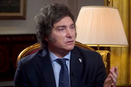 El candidato a presidente por La Libertad Avanza (LLA), Javier Milei, en una entrevista con Jaime Bayly