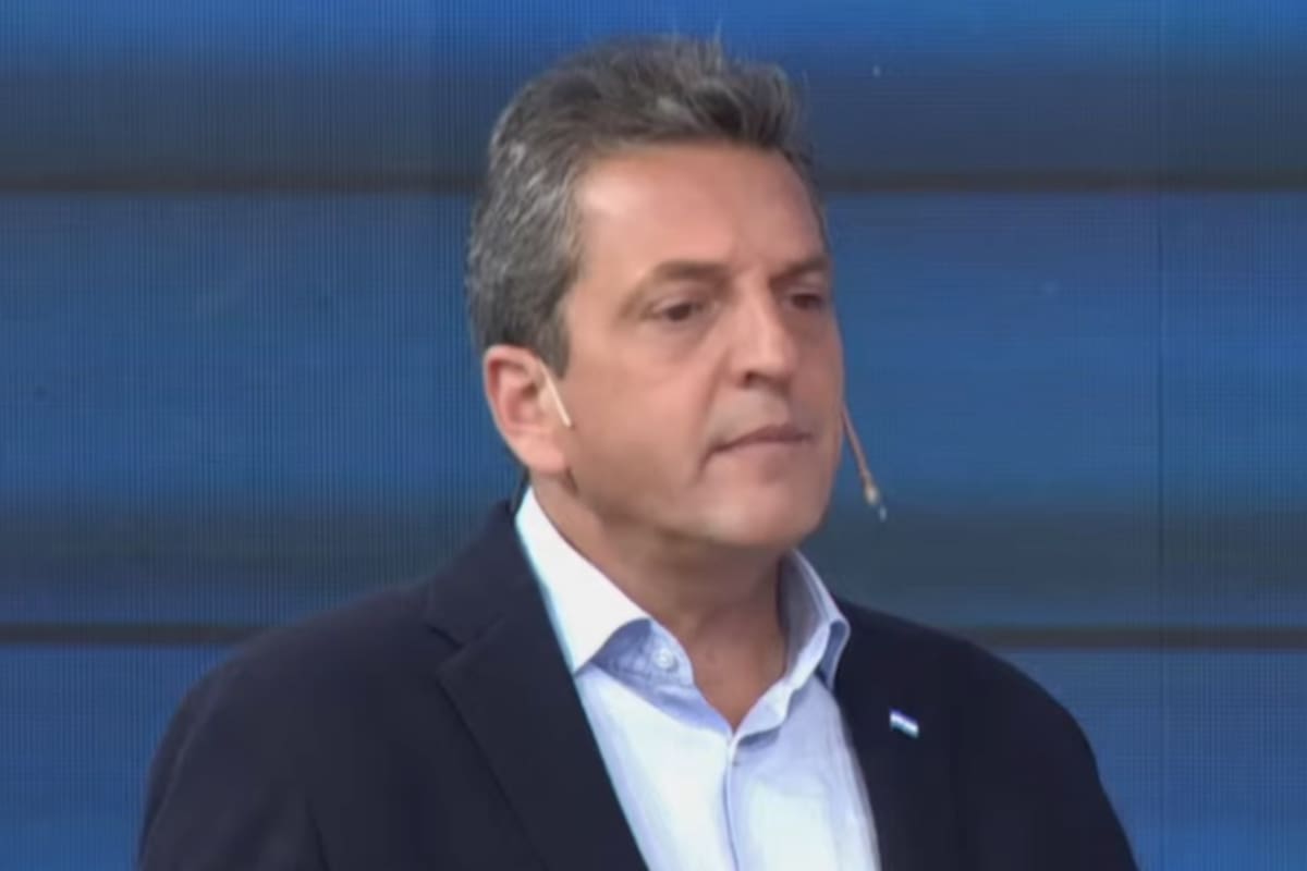 El candidato a presidente por Unión por la Patria y ministro de Economía, Sergio Massa