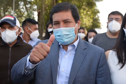 El candidato Andrés Arauz