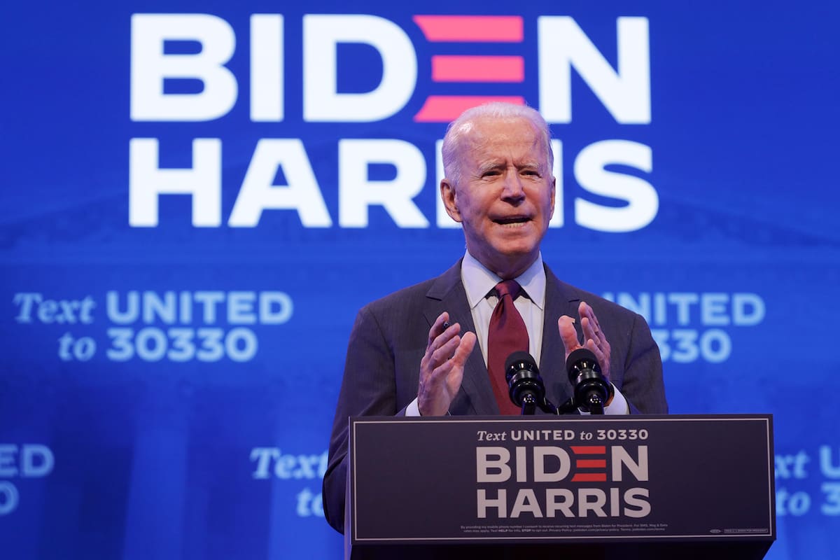 El candidato demócrata Joe Biden