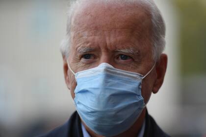 El candidato demócrata, Joe Biden, en Delaware, mientras se esperan los resultados de las elecciones