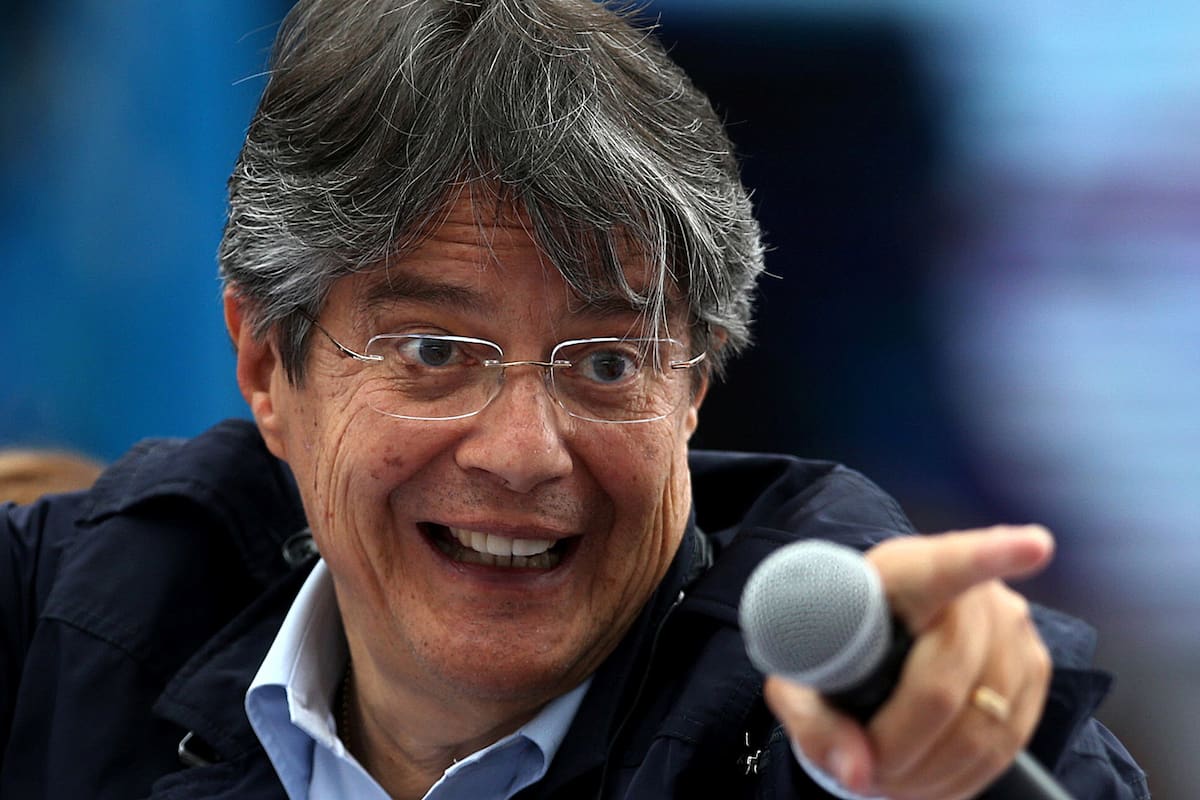 El candidato Guillermo Lasso