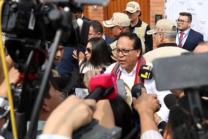 El candidato presidencial peruano Roberto Sánchez, del partido Juntos por el Perú