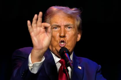 El candidato presidencial republicano Donald Trump no ha establecido una oficina de campaña en Oregon (AP Foto/Morry Gash)
