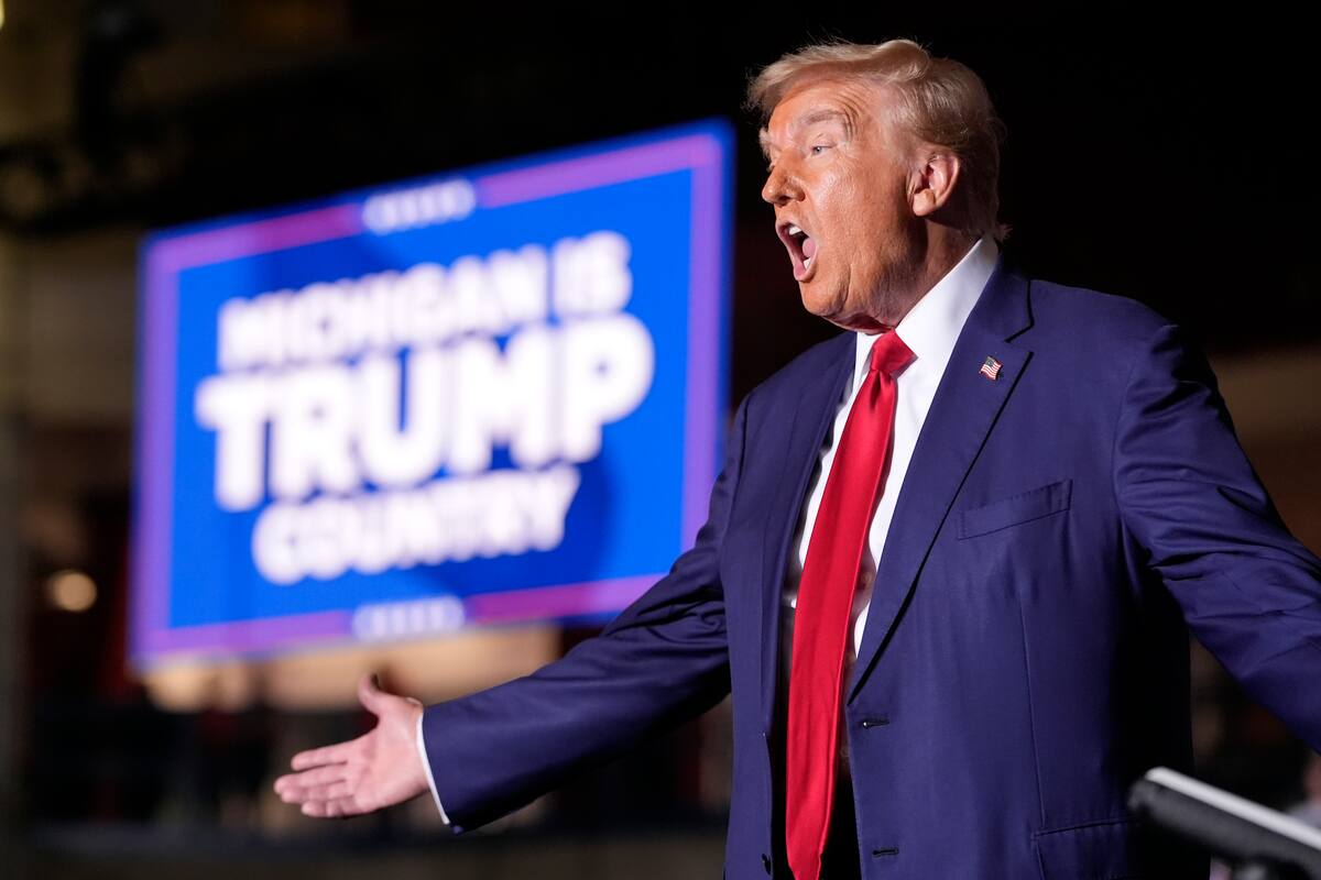 El candidato presidencial republicano Donald Trump en un acto de campaña (AP Foto/Alex Brandon)