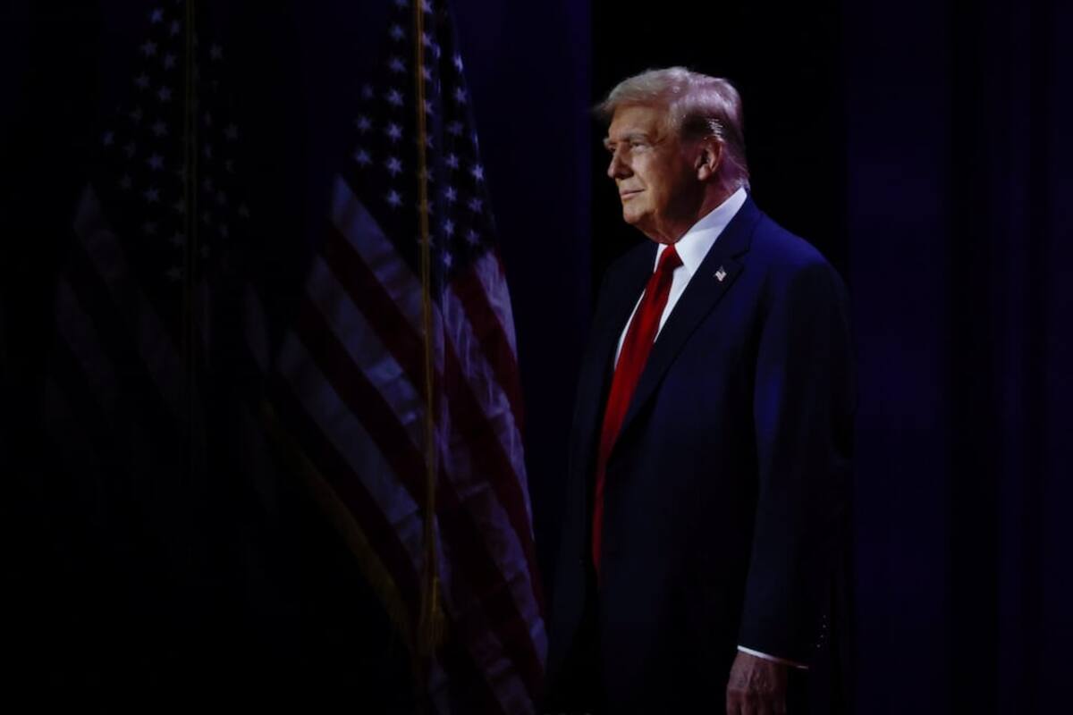 El candidato republicano Donald Trump, el sábado 22 de junio en una conferencia política en Washington