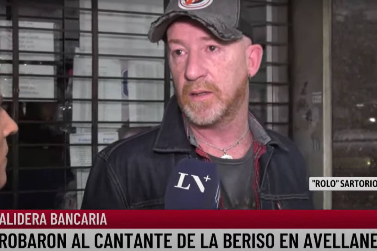 El cantante de La Beriso fue asaltado en una salidera bancaria