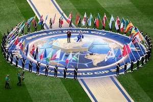 Los hinchas mexicanos chiflaron a la bandera argentina durante la ceremonia inaugural