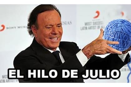 El cantante Julio Iglesias se convirtió en la cara de decenas de memes en plena pandemia mundil