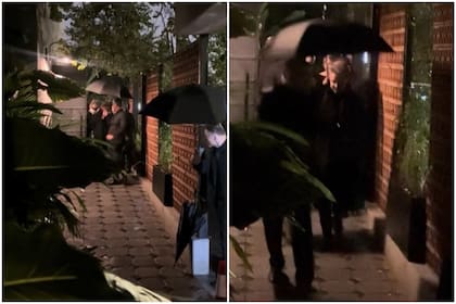 El cantante mexicano y su novia salían de un restaurante en Monterrey