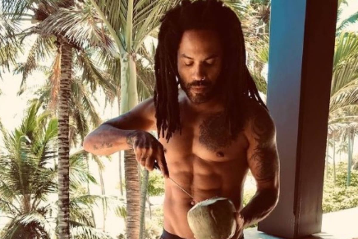 El cantante neoyorquino dejó claro en las redes sociales que a su cuerpo no lo afecta el paso del tiempo. Captura: Instagram de Lenny Kravitz