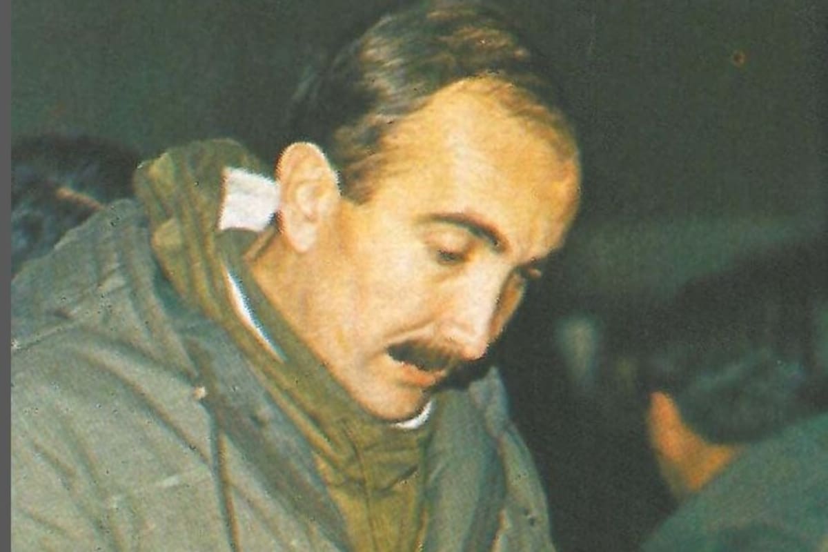 El capitán Eduardo Villarruel en Malvinas