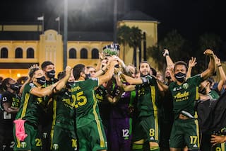 Campeones. Sebastián Blanco y Valeri ganaron el torneo de la MLS con Portland