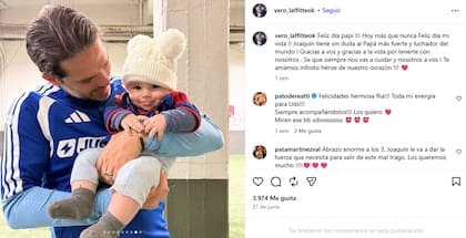 El cariño posteo por el día del padre apenas horas después del infarto de Gago