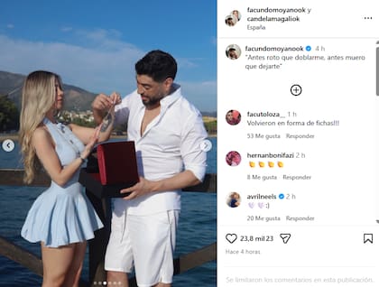 El carrusel incluyó un total de seis imágenes