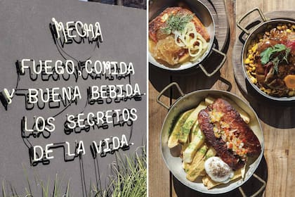 El cartel que anuncia de qué va la cosa en Mecha.