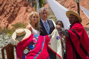 El casamiento de Tulia Snopek y el exgobernador Gerardo Morales, en Purmamarca