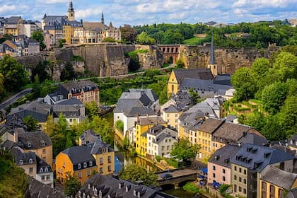 El casco antiguo de ciudad de Luxemburgo