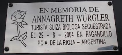 El caso de la turista suiza Annagreth Würgler, desaparecida cuando recorría en bicicleta el noroeste argentino. La última vez que se la vio con vida fue el 29 de agosto de 2004 en Pagancillo, La Rioja