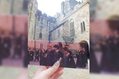 El castillo donde se filmó Harry Potter puede ser visitado (Foto Twitter @Hogwartssite)