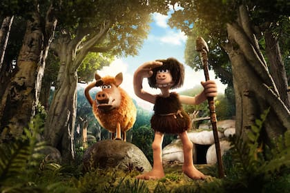 El cavernícola, animación con el sello de Nick Park