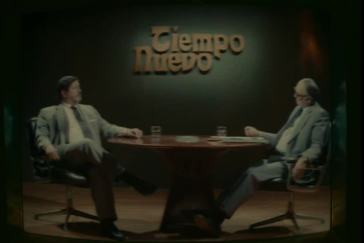 El célebre "show periodístico" de Bernardo Neustadt en la recreación de la película Argentina 1985