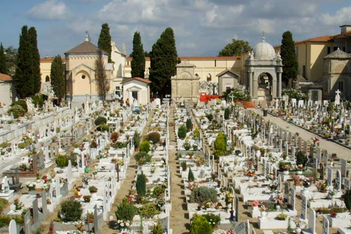 El cementerio local de Trapani, ciudad al oeste de Sicilia