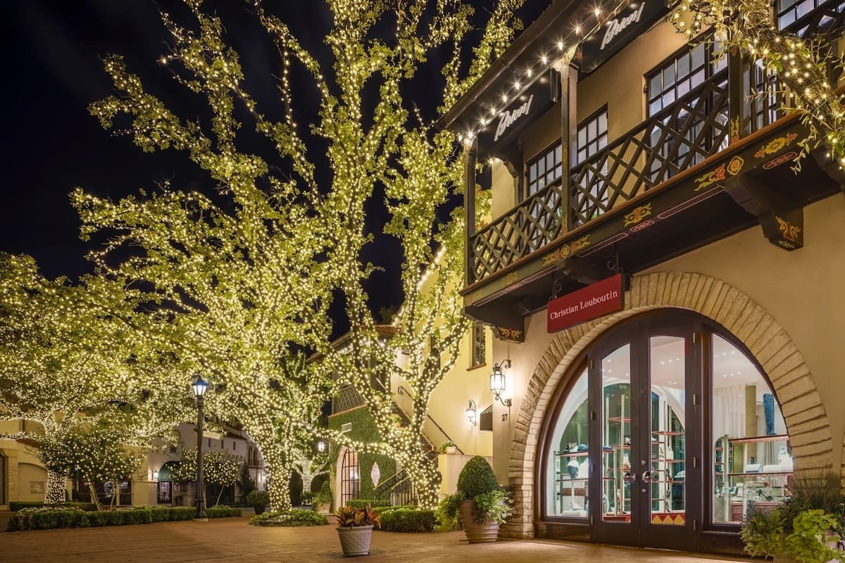 El centro comercial Highland Park Village es uno de los favoritos en esta época del año