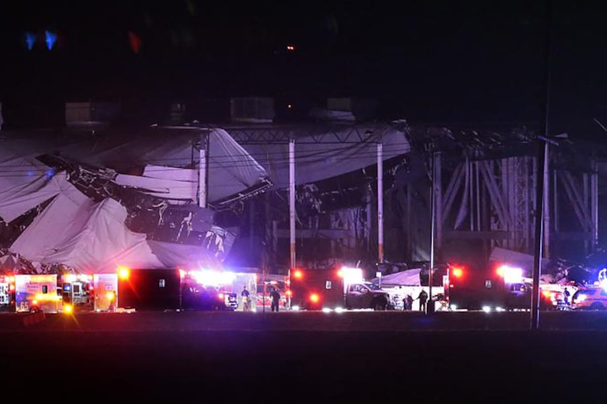 El centro de distribución de Amazon se derrumbó tras el paso del tornado