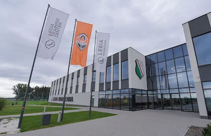 El centro de entrenamiento de Legia, en Varsovia, la casa de Shakhtar cuando juega partidos de local por la Champions League