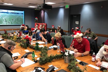 El centro de operaciones de Norad recibe miles de llamadas el 24 de diciembre