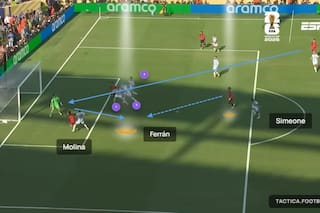Los 8 detalles del gol de España: los 3 centrales, el empujón de Molina, el botín de Simeone y... Scaloni