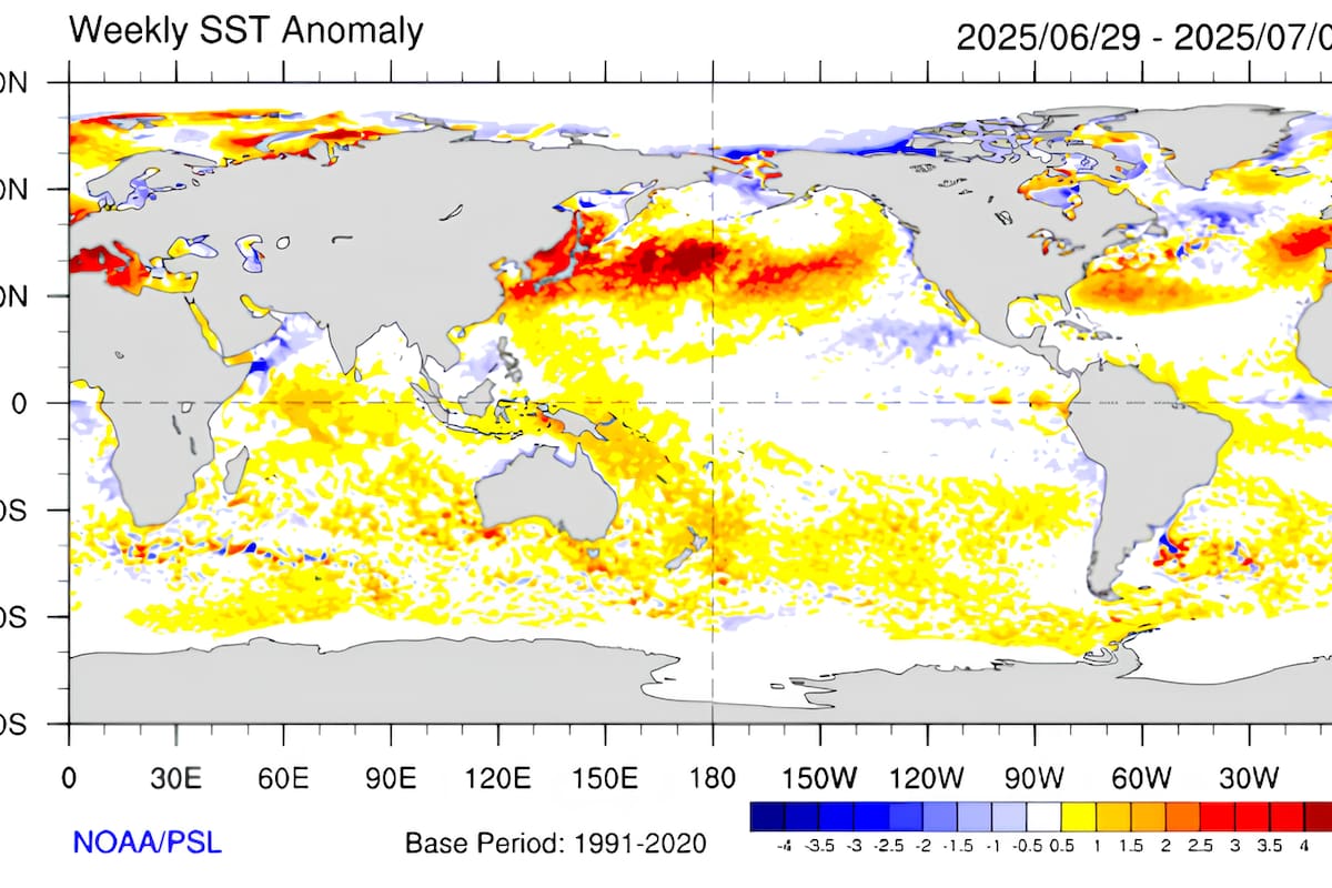 El Centro de Predicción Climática estimó una probabilidad cercana al 70% de que continuarán las condiciones neutrales durante ese trimestre