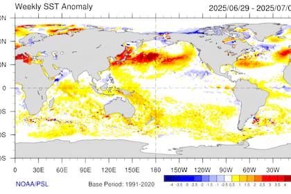 El Centro de Predicción Climática estimó una probabilidad cercana al 70% de que continuarán las condiciones neutrales durante ese trimestre