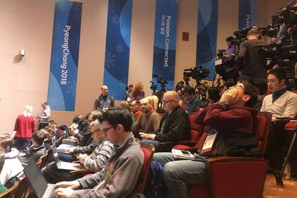 El Centro de Prensa también estuvo afectado por este apagón