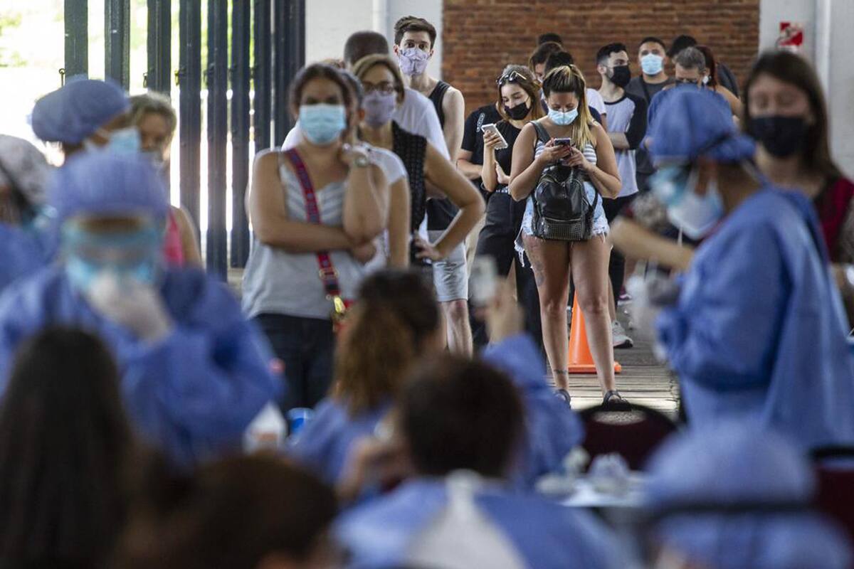 El centro de testeo que funciona en La Rural de Palermo