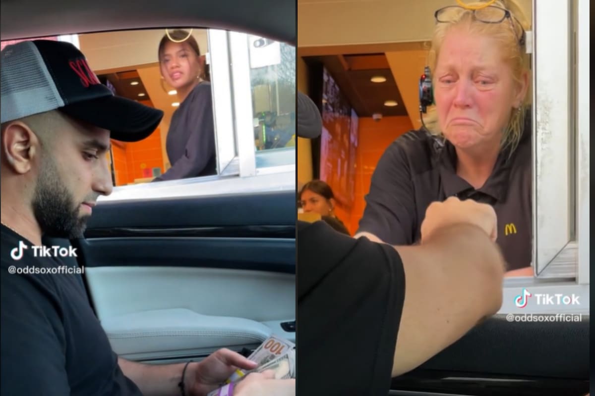 El CEO de Odd Sox regaló US$100 a los empleados de una tienda de comida rápida