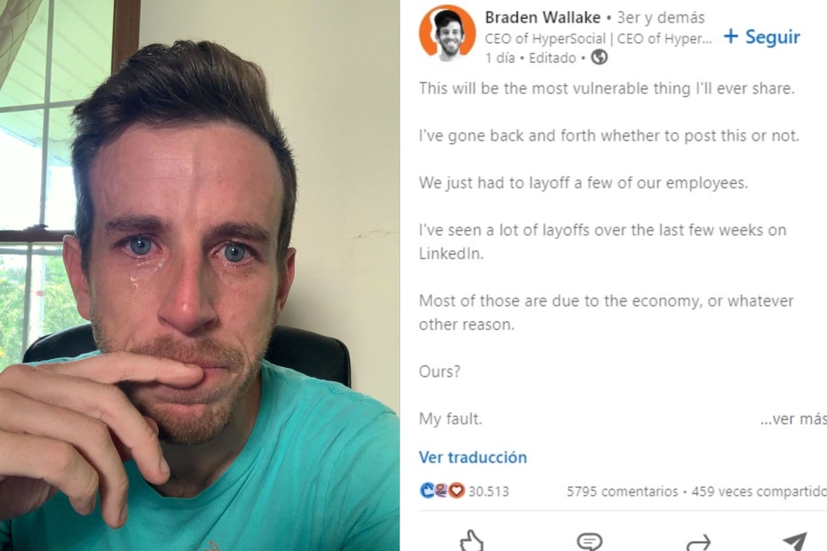 El CEO de una empresa contó que lloró al despedir empleados y las reacciones en redes fueron fulminantes