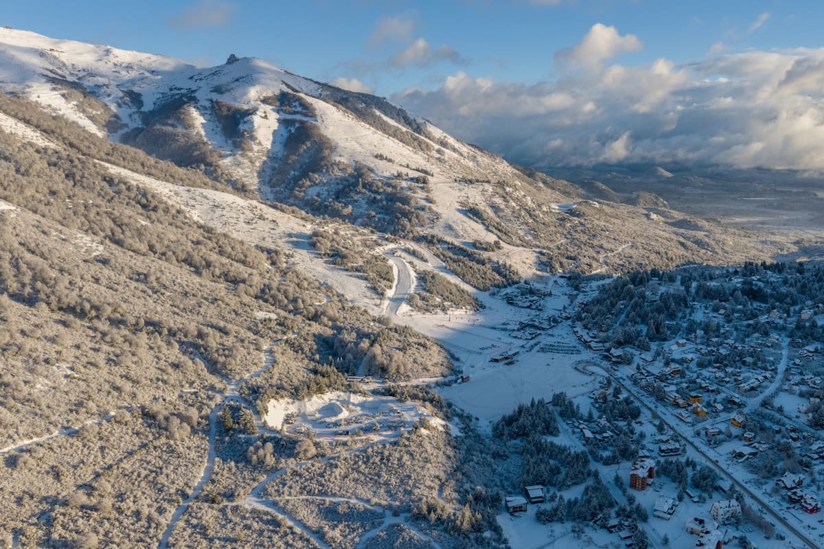 El cerro Catedral este domingo