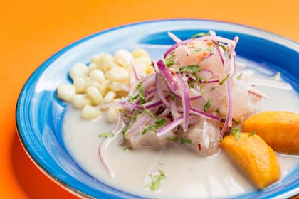 El ceviche peruano.